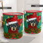 Dachshund Crochet Christmas Laundry Basket For Room Home Organizer