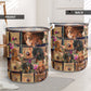 Dachshund Drawer Floral Style Laundry Basket For Room Home Organizer