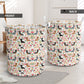 Dachshund Flower Pattern Laundry Basket For Room Home Organizer