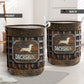 Dachshund Iron Vintage Laundry Basket For Room Home Organizer