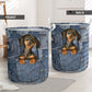 Dachshund Jean Laundry Basket For Room Home Organizer