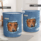 Dachshund Jean Pattern Laundry Basket For Room Home Organizer