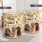 Dachshund Tracked Wall We Are Family Laundry Basket For Room Home Organizer
