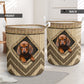 Dachshund Rattan Wicker Texture Hole Laundry Basket For Room Home Organizer