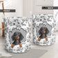 Dachshund With Flower Black And White Laundry Basket For Room Home Organizer