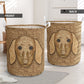 Dachshund Woven Laundry Basket For Room Home Organizer