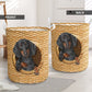 Dachshund Woven So Cute Laundry Basket For Room Home Organizer