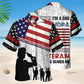 Dad Grandpa Veteran Tribute Hawaiian Shirt For Summer Celebrations, Resort Days, And Relaxed Everyday Wear