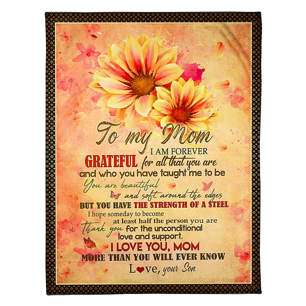 Daisy I Loved You My Whole Life Flannel Blanket For Cozy Bedroom Sofa Decor