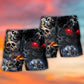 Skull Dark Cool Beach Shorts Design View For Summer Events And Coastal Getaways