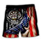 Darts Independence Day Beach Shorts Design Detail For Resort And Beach Day Style