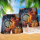 Darts Game Beach Shorts Design Detail For Resort And Beach Day Style