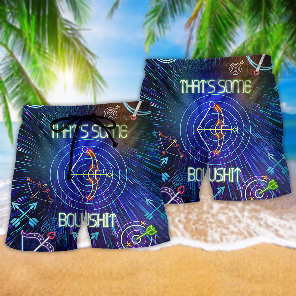 Dart Game Humor Neon Beach Shorts For Outdoor Adventures And Thoughtful Seasonal Gifts