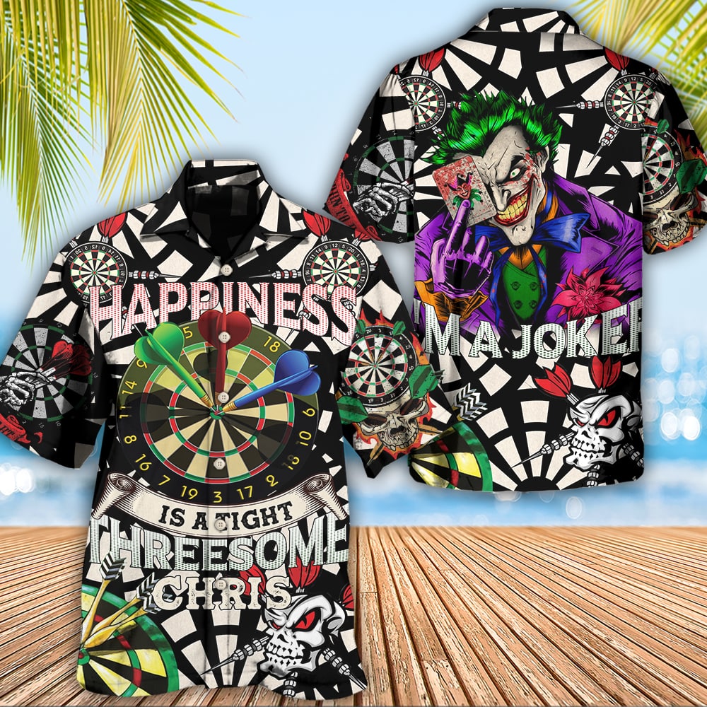 Dart Creative Pattern Hawaiian Shirt For Coastal Travel, Casual Events, And Comfortable Summer Wear