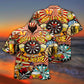 Funny Vintage Darts Beer Hawaiian Shirt Pattern Detail For Vacation Travel And Daily Wear