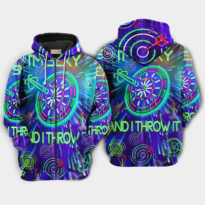 Funny Darts Hoodie For Active Interests Outdoor Trips And Everyday Style