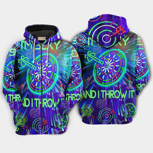 Funny Darts Hoodie For Active Interests Outdoor Trips And Everyday Style
