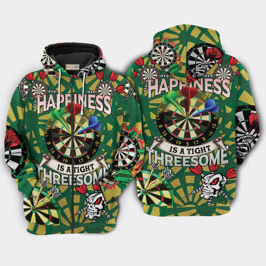Funny Darts Happiness Hoodie For Active Weekend Plans Comfortable Style And Gifting