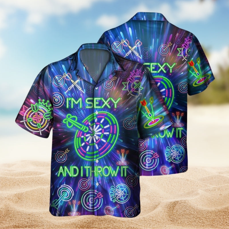 Darts Outdoor Passion Hawaiian Shirt For Summer Vacation, Beach Travel, And Casual Wear