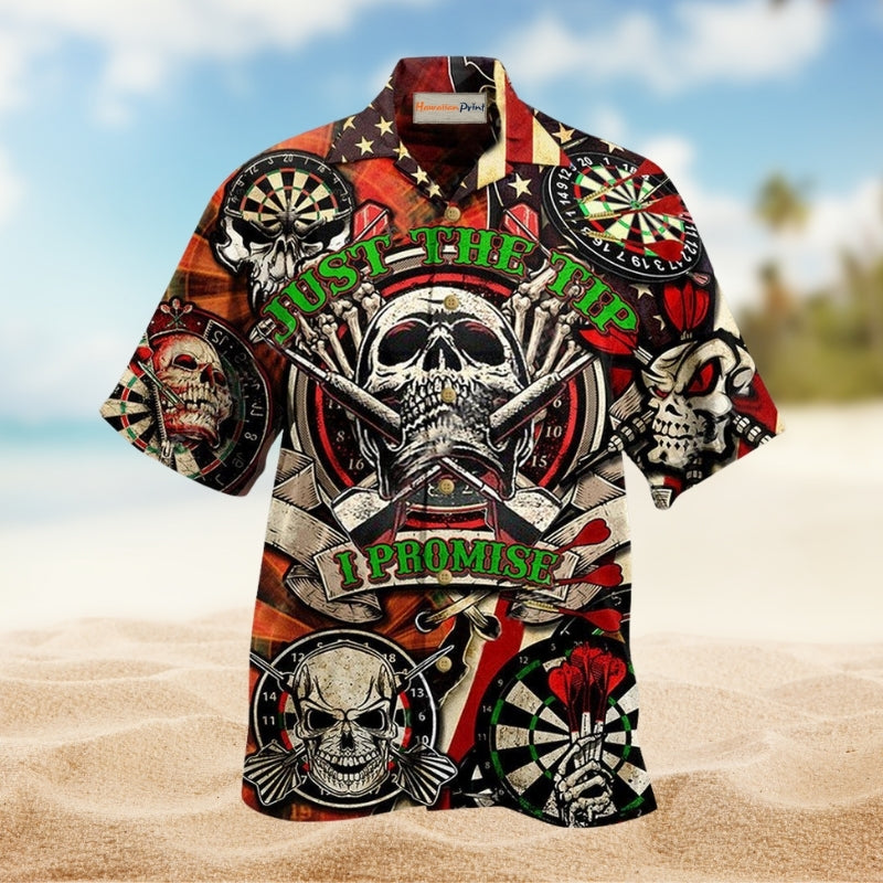 Darts Precision Hawaiian Shirt For Coastal Adventures Outdoor Gatherings And Casual Warm Weather Wear