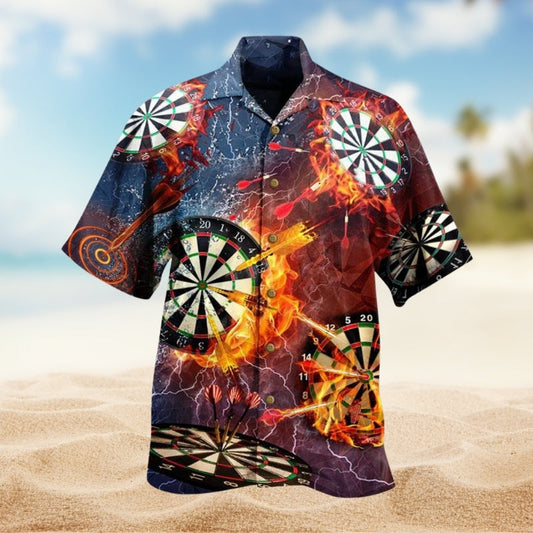 Darts Weekend Humor Hawaiian Shirt For Coastal Travel, Casual Events, And Comfortable Summer Wear