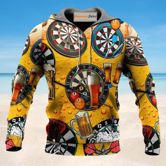 Darts Beer Life Hoodie For Hobby Lovers Seasonal Outings And Gift Giving