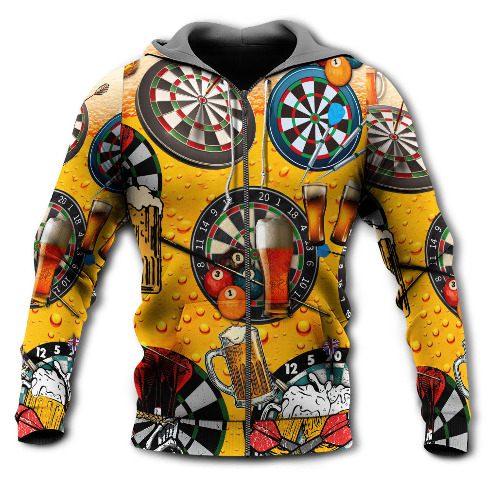 Darts Beer Life Hoodie For Hobby Lovers Seasonal Outings And Gift Giving