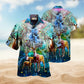 Vintage Gardening Plants Dogs Hawaiian Shirt All Over Print Detail For Warm Weather Events