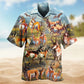 Deer Buck Field Hawaiian Shirt For Summer Vacation, Beach Travel, And Casual Wear