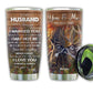 Deer Couple To Husband 20 Oz Tumbler For Coffee Travel And Daily Drinks