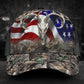 Deer Hunting American Flag Classic Cap For Beach Vacations Outdoor Trips And Everyday Comfort