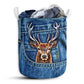 Small Size Deer Hunting Jean Pocket Laundry Basket For Bathroom Bedroom Storage