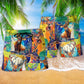 Deer Animal Nature Beach Shorts Pattern Detail For Everyday Outings And Flexible Everyday Wear