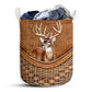 Deer Rattan Texture Style Laundry Basket For Bathroom Bedroom Storage