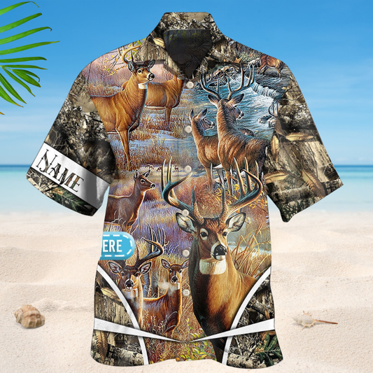 Deer Hunting Hawaiian Shirt For Island Vacations, Resort Wear, And Relaxed Seasonal Style