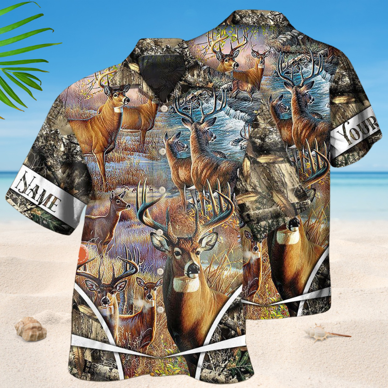 Deer Hunting Hawaiian Shirt For Island Vacations, Resort Wear, And Relaxed Seasonal Style
