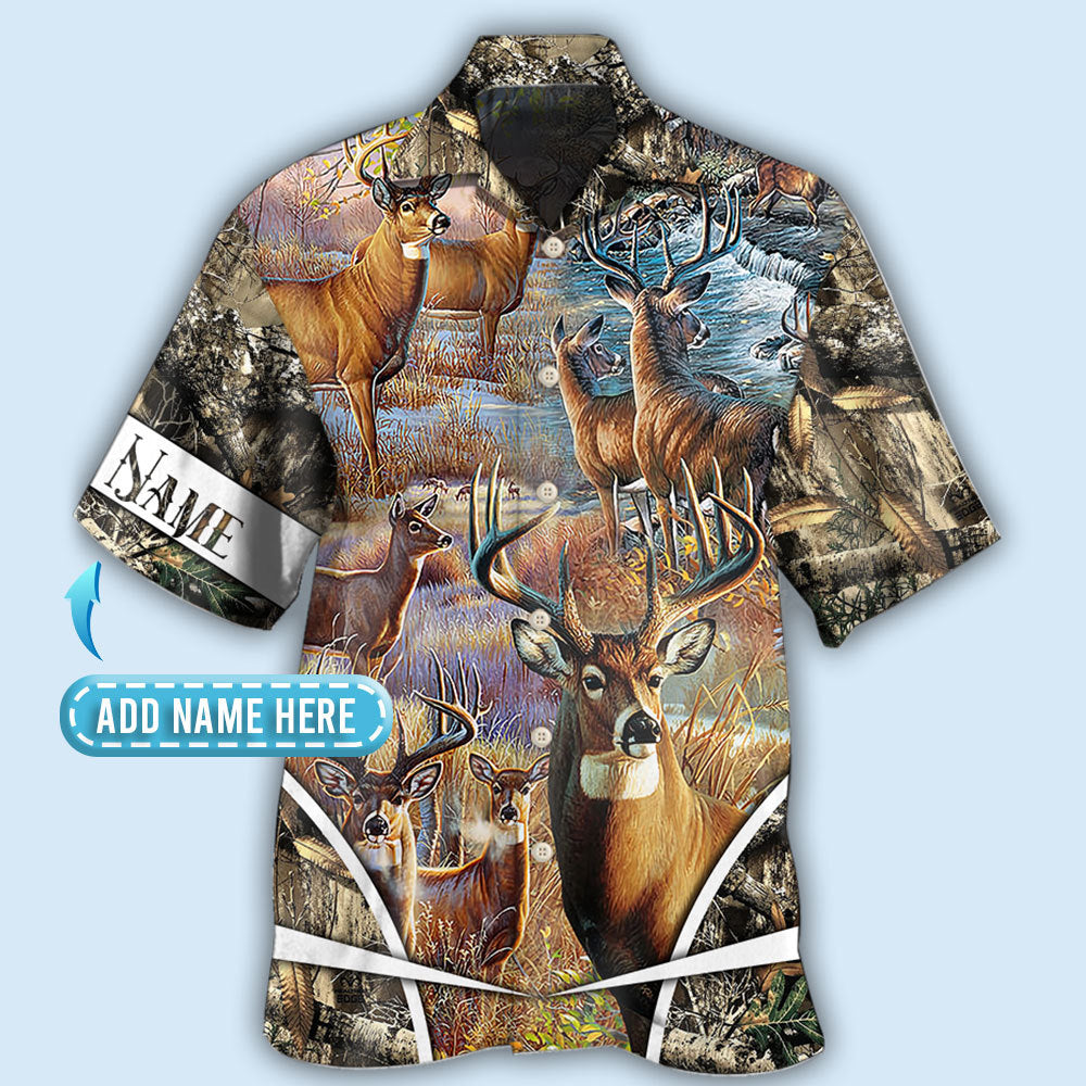 Deer Hunting Forest Personalized Hawaiian Shirt For Summer Events And Casual Outdoor Wear