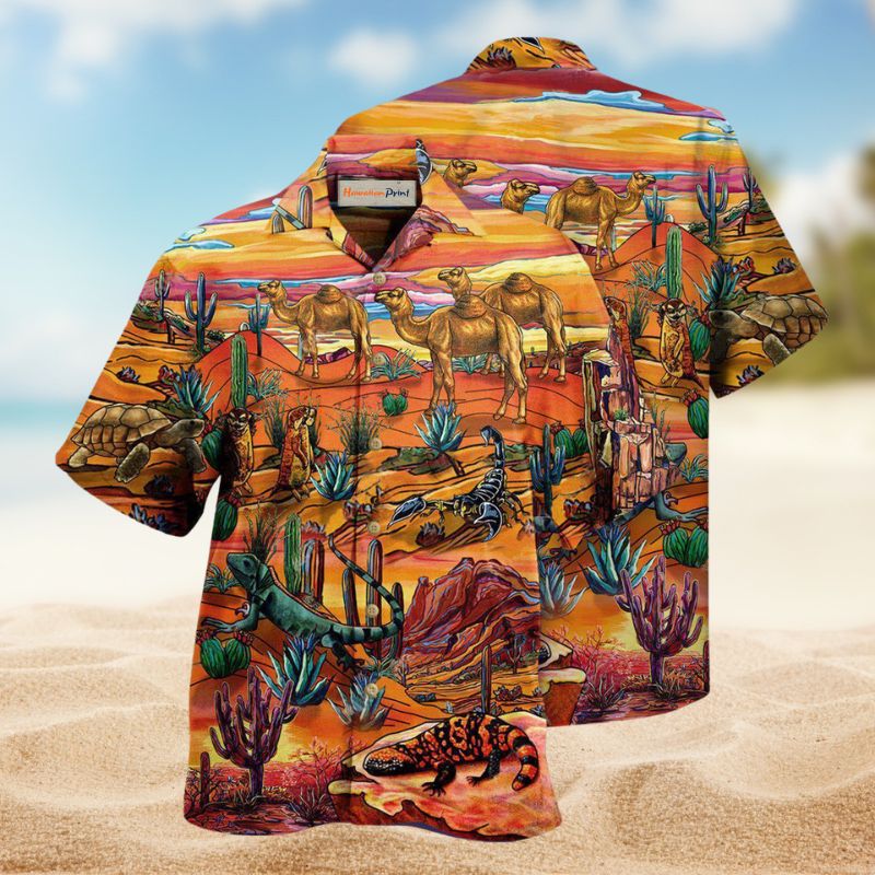Desert Begins Hawaiian Shirt For Tropical Holidays, Outdoor Gatherings, And Everyday Comfort