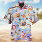 Cute Dessert Purple Food Hawaiian Shirt For Coastal Travel, Casual Events, And Comfortable Summer Wear