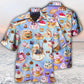 Purple Food Dessert Hawaiian Shirt Design Detail For Beach Days And Holiday Travel