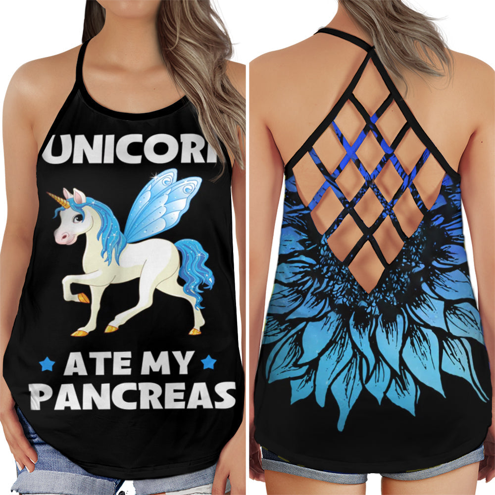 Diabetes Awareness Funny Pancreas Unicorn Hollow Tank Top For Community Events And Positive Support