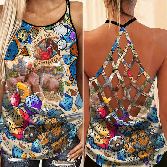 D20 Fullcolor Hollow Tank Top For Fitness Activities And Relaxed Style