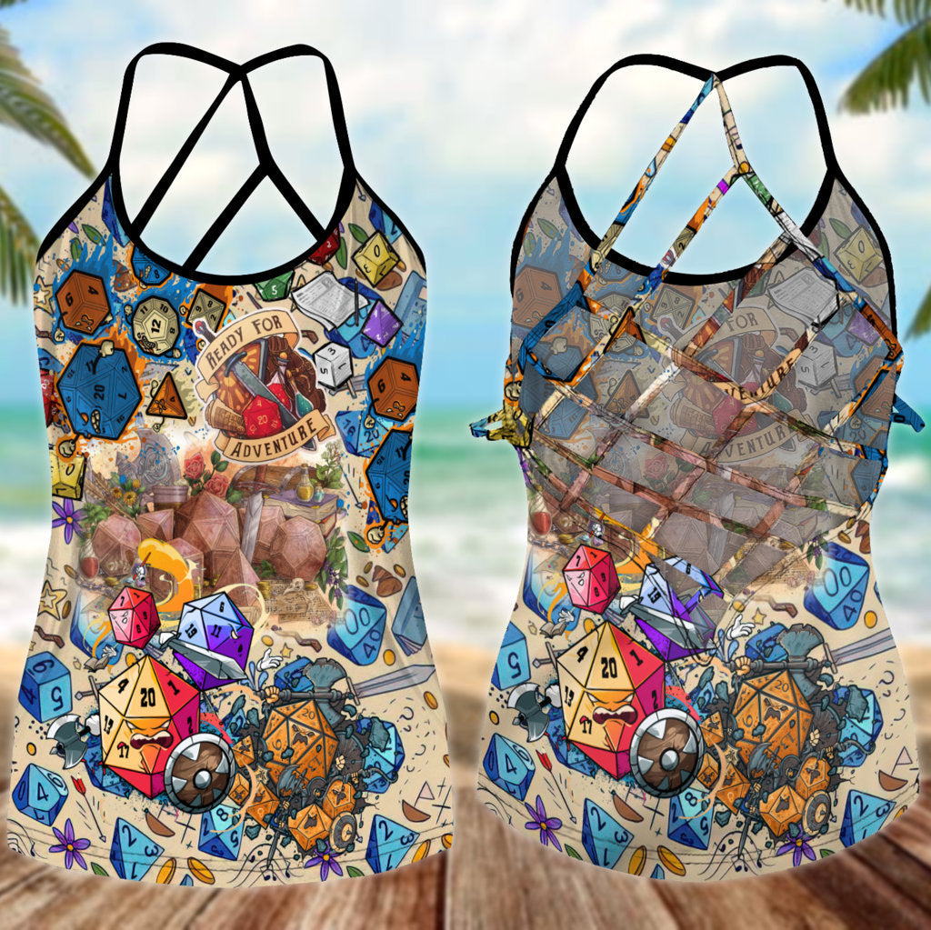 D20 Fullcolor Hollow Tank Top For Fitness Activities And Relaxed Style