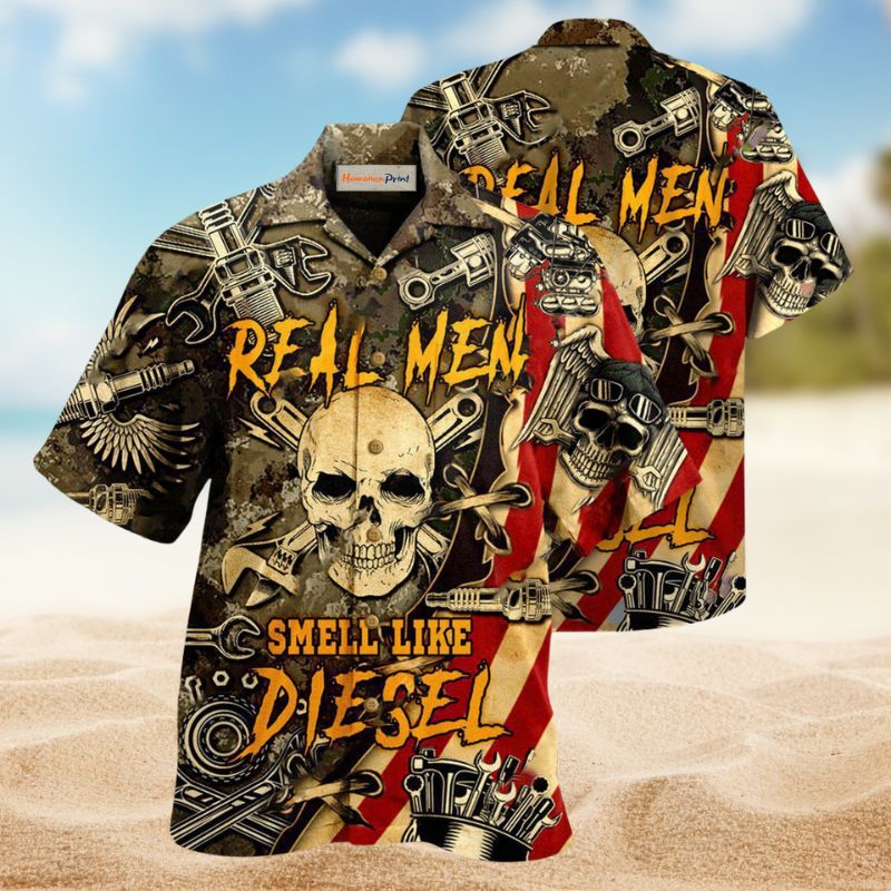Diesel Men Hawaiian Shirt For Resort Trips, Coastal Parties, And Warm Weather Style