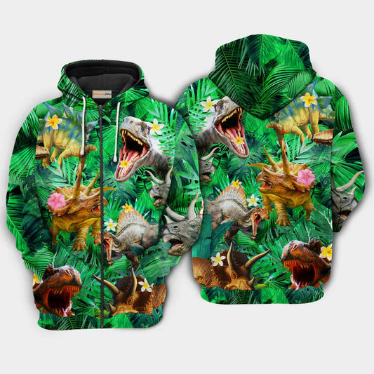 Dinosaur Aloha Hoodie For Creative Casual Style Seasonal Outings And Comfort