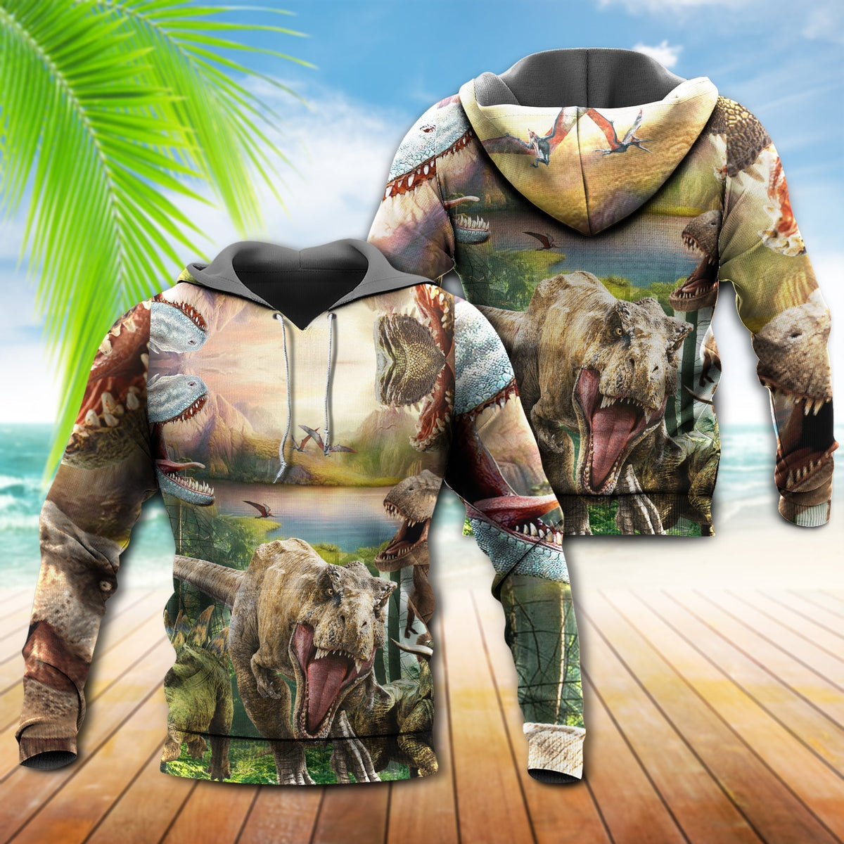 Dinosaur Roarsome World Hoodie For Mythical Themes Daily Outfits And Gift Ideas