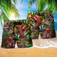 Dinosaur Survival Humor Quote Beach Shorts For Coastal Adventures And Relaxed Summer Wear