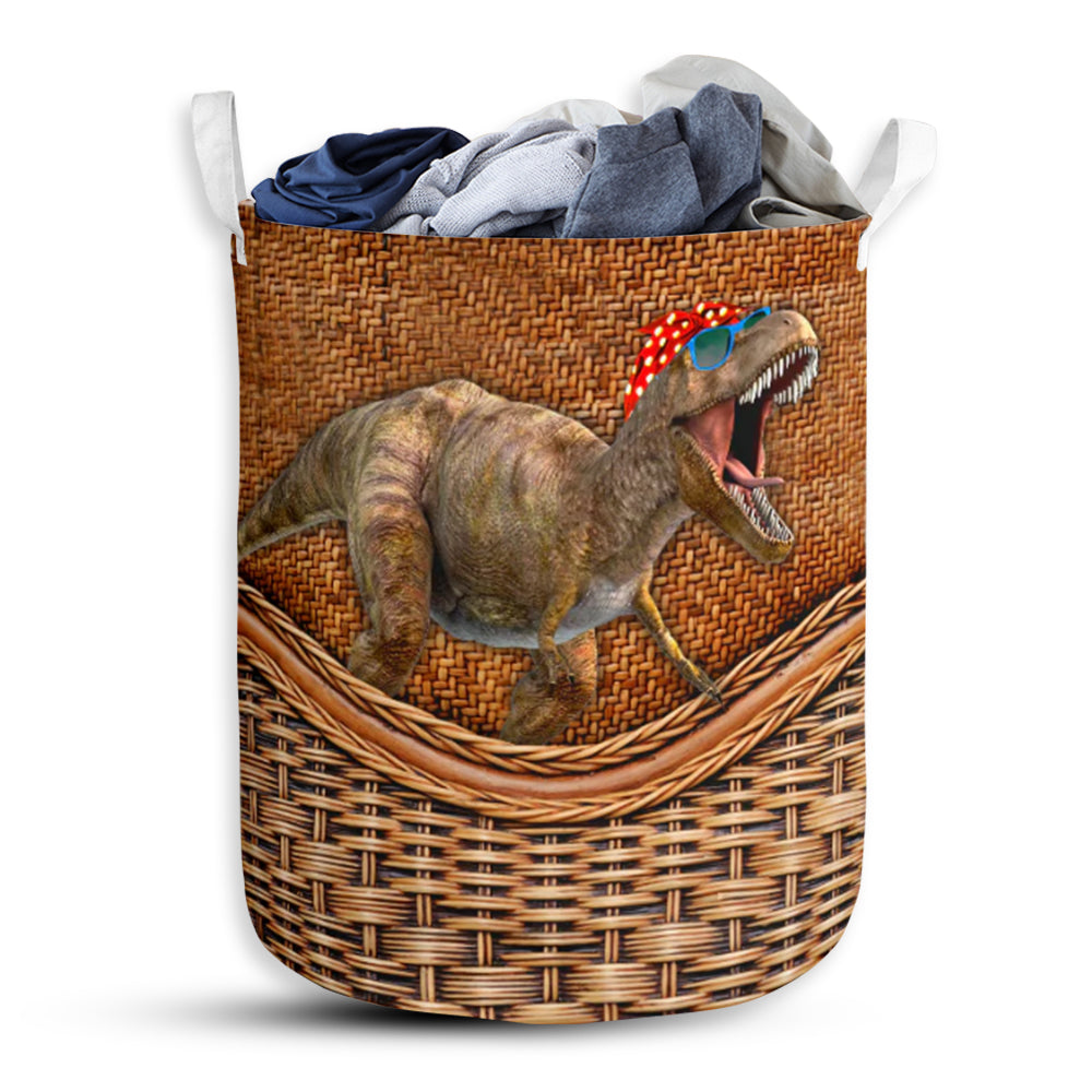 Dinosaur Love Beautiful Life Laundry Basket For Bathroom Bedroom Storage