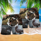 T Rex Dinosaur Cool Adventure Beach Shorts Print Detail For Beach Activities And Vacation Wear