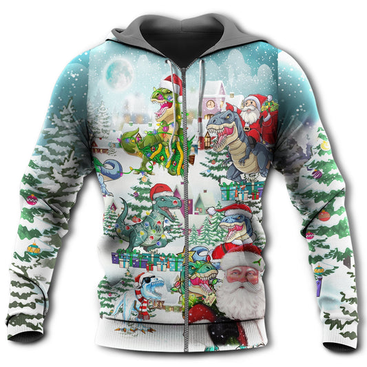 Dinosaur Christmas Roarsome Hoodie For Seasonal Parties Casual Wear And Thoughtful Holiday Gifts